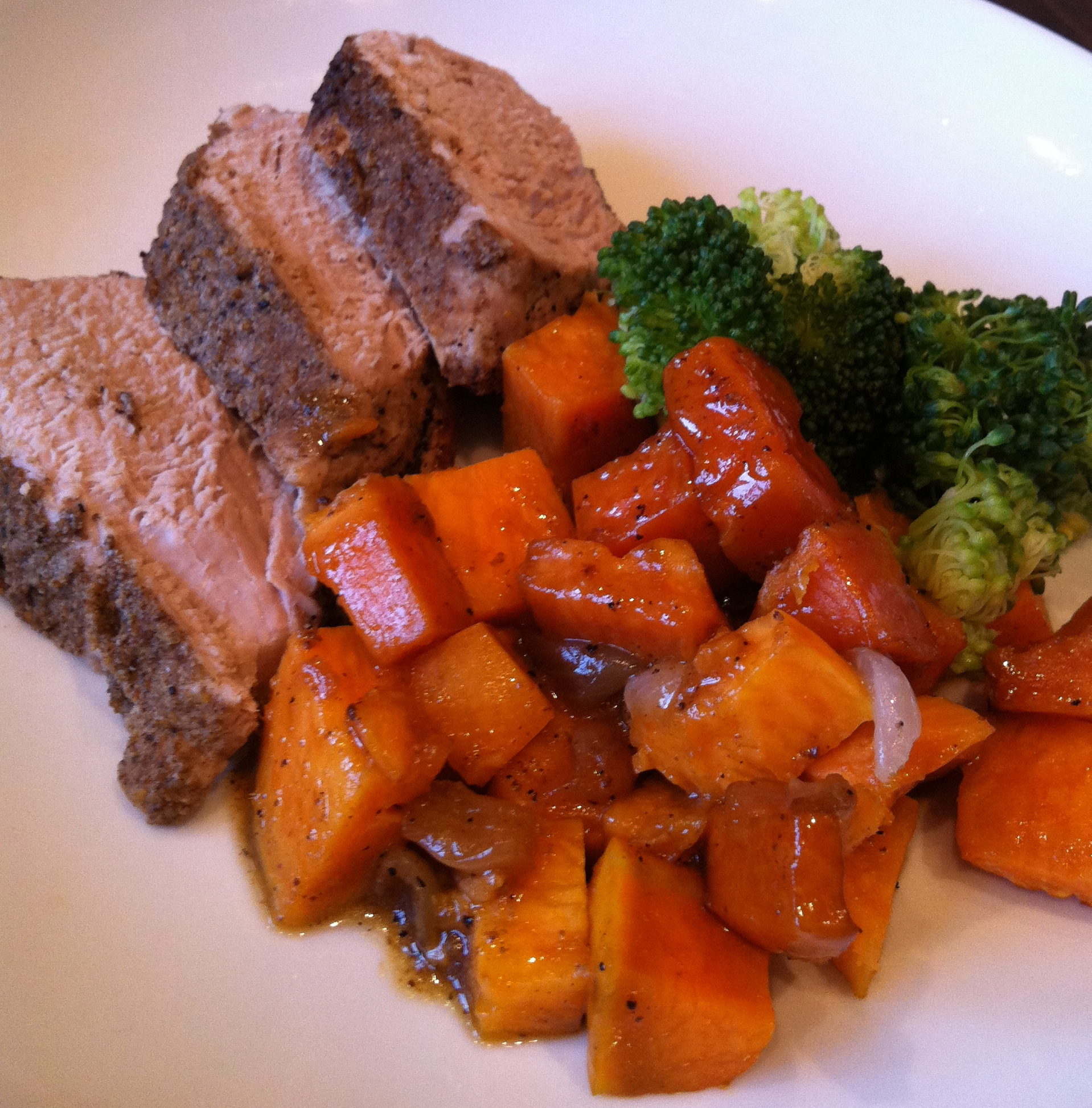 Cumin Pork Tenderloin and Sweet Potatoes Danielle Lackey